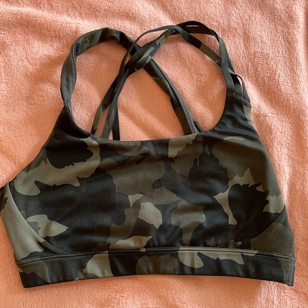 camo sports bra